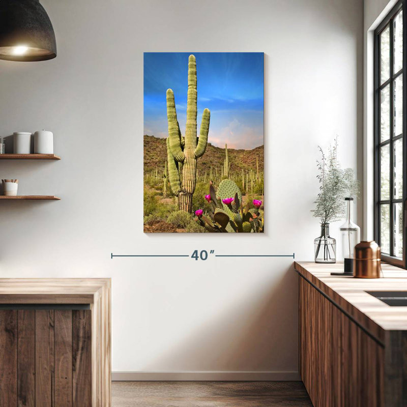 Harnek Saguaro et figuier de Barbarie cactus, H 39 po x l 26 po