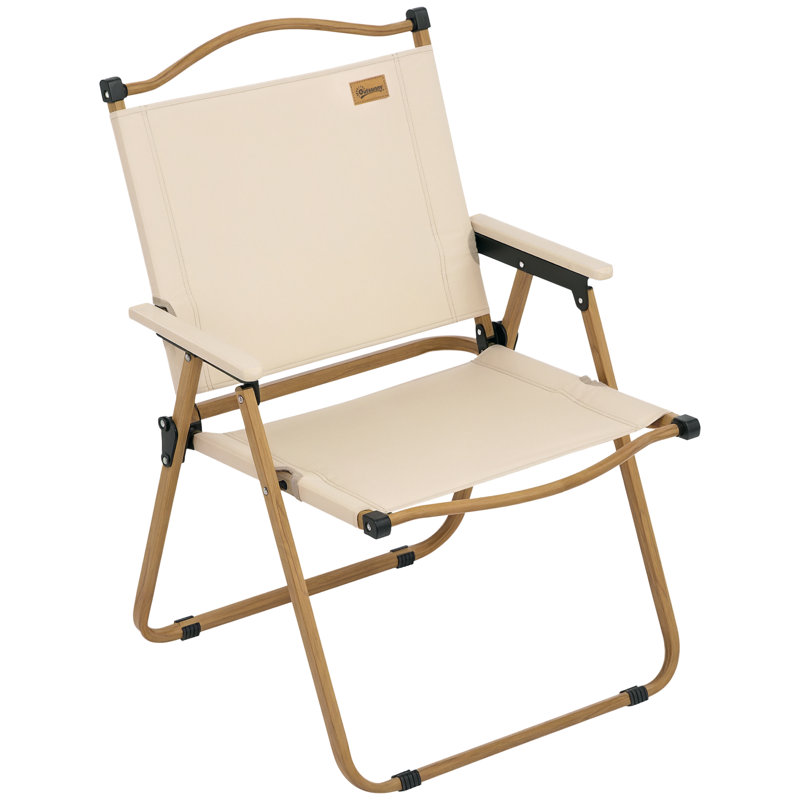 Chaise de camping pliante, fauteuil portatif, kaki