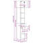 Slim Storage Cabinet 30X42.5X225 Cm Engineered Wood-1232018191