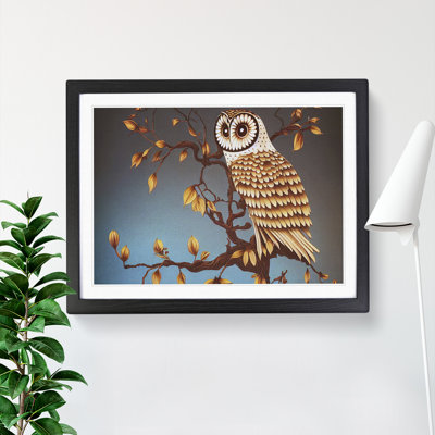 Owl Deco Style - Framed Print