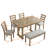 6 - Person Double Pedestal Dining Set-1315988101