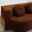 Canapé moderne avec 2 coussins, canapé-lit convertible en velours côtelé rembourré de mousse, matelas pliant pour le salon, lit d'invité, aucun assemblage requis-126182012-130166469