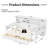 Full Size Wooden Daybed With Compact Shelf Arrangement And Studying Desk, Antique White Strategic Storage Placement Desk Function-692999484