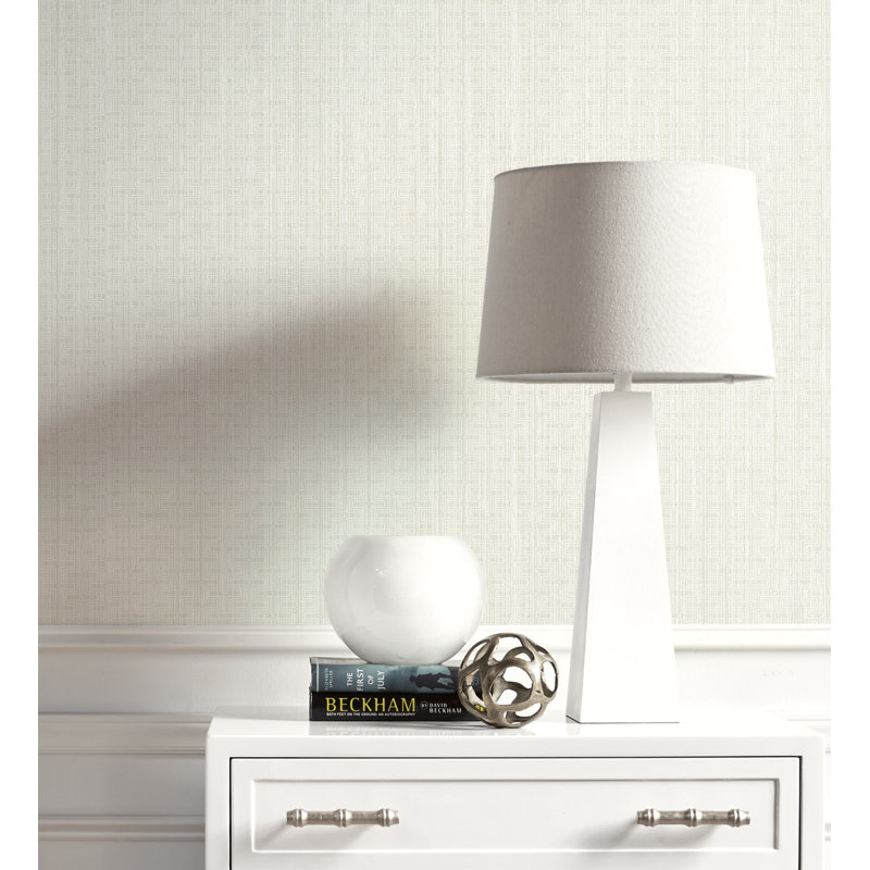 Zambrano 10.05m x 53cm Textured Metallic Finish Wallpaper Roll, Cream