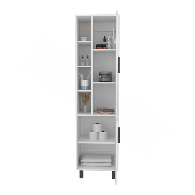Delta Storage Cabinet, Bathroom, White