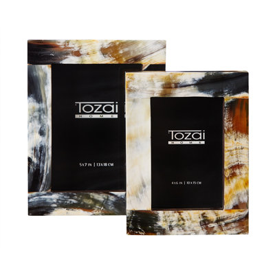Horn Matte Picture Frame - Set of 2