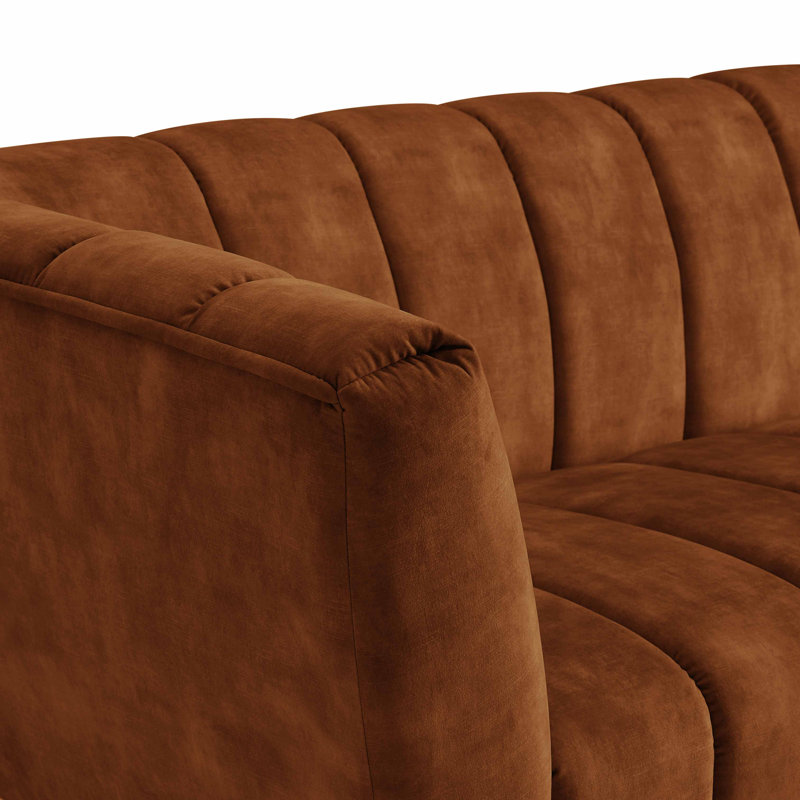 Canapé modulaire Minimore, Mélange de polyester caramel