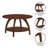 Stacie Round Coffee Table with Shelf-2020233576