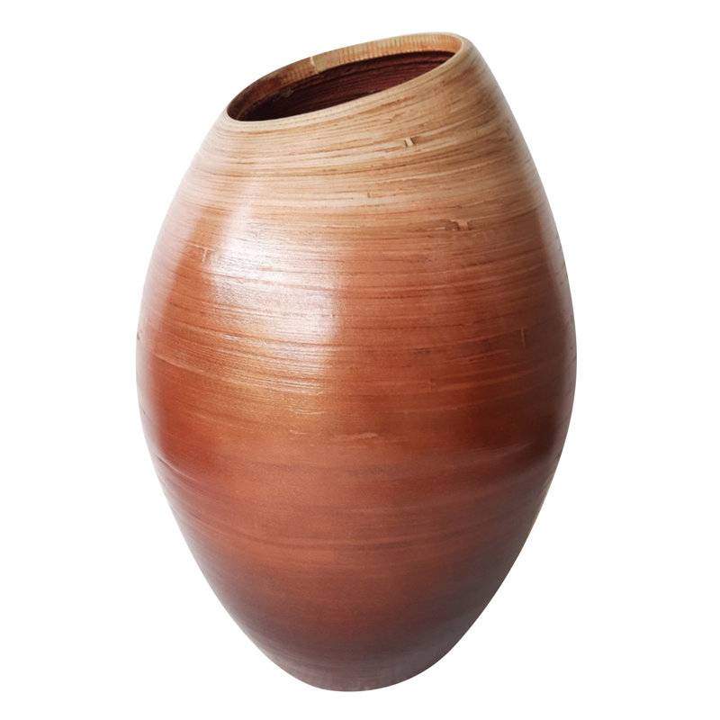 Reaiah - Bamboo Vase, Brown