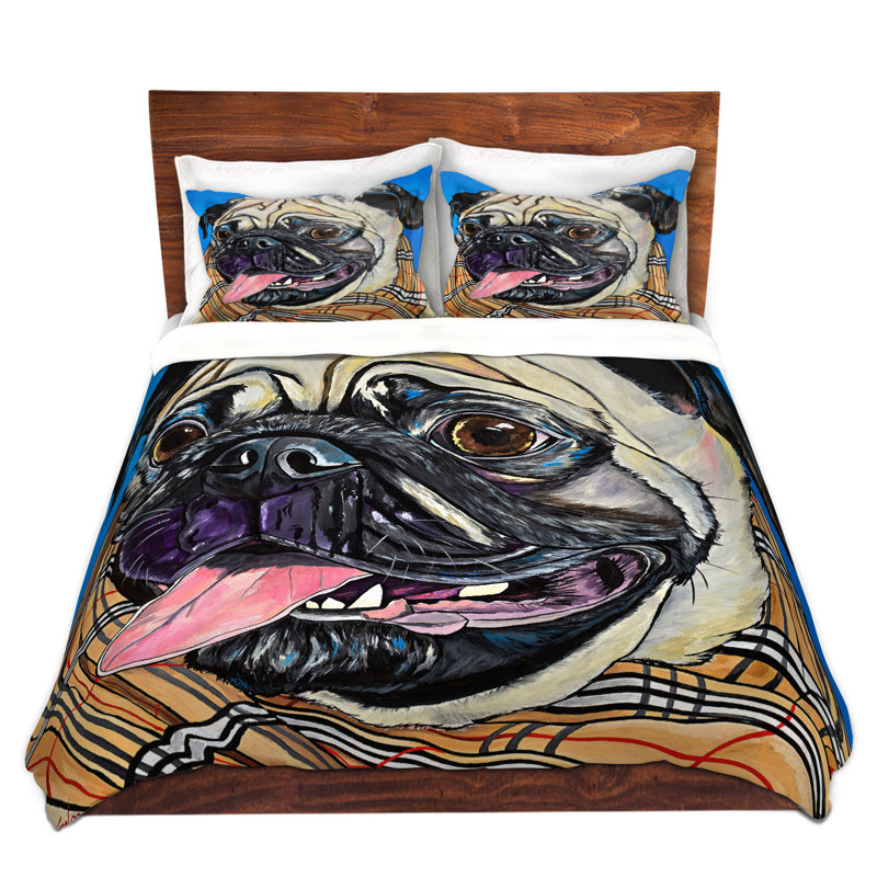 Ensemble de housse de couette DiaNoche en microfibre par Patti Schermerhorn - Burberry Love Bug