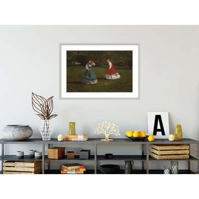 «A Game of Croquet» par Winslow Homer, impression giclée sur cadre