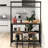 Gatherwood Rustic Modern Kitchen Island With 3 Tier Shelf And Versatile Storage