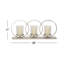 Candélabre argenté décoratif en aluminium à 3 piliers-584094595