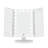 Hello Kitty Mirror with LED Lights, Trifold Makeup Mirror with Touch Sensor, Magnifying Mirror