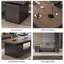 78.74" Tan+Black Rectangular Solid Wood+Iron desks-108218837-108218840