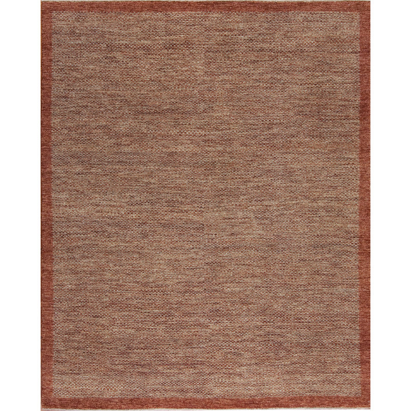 Textures Hand Knotted Wool Area Rug, Rectangle 9' x 12'
