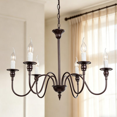 Lustre classique / traditionnel 6 lumières à intensité variable Marcus