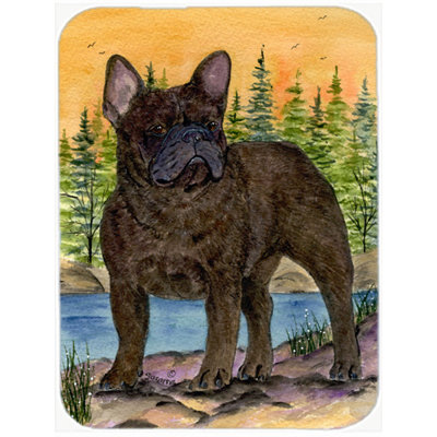 Caroline's Treasures French Bulldog Glass Cutting Board