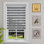 Store à enroulement double avec fenêtre Zebra Blinds, store à cordon horizontal, intimité, 72 po de longueur