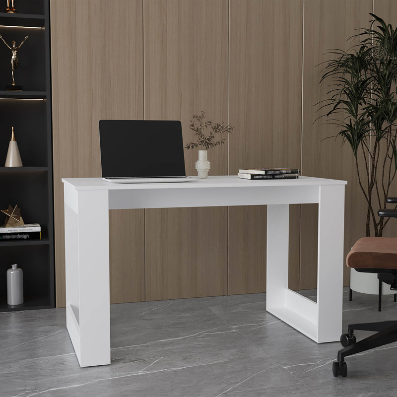 Bureau d'écriture, bureau à domicile, Blanc