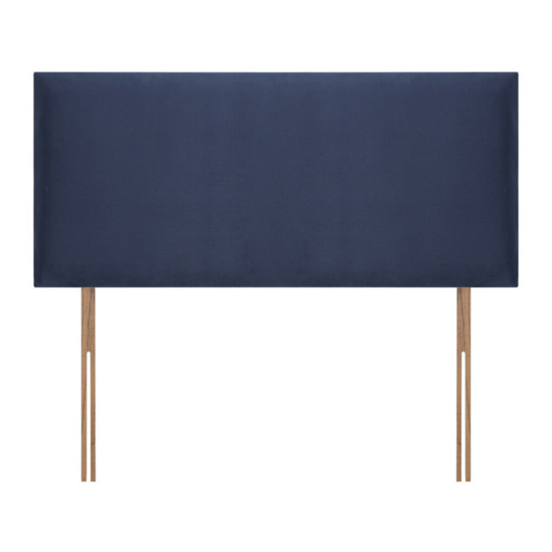 Bedford Upholstered Headboard, Velvet, Navy, Double (4'6)