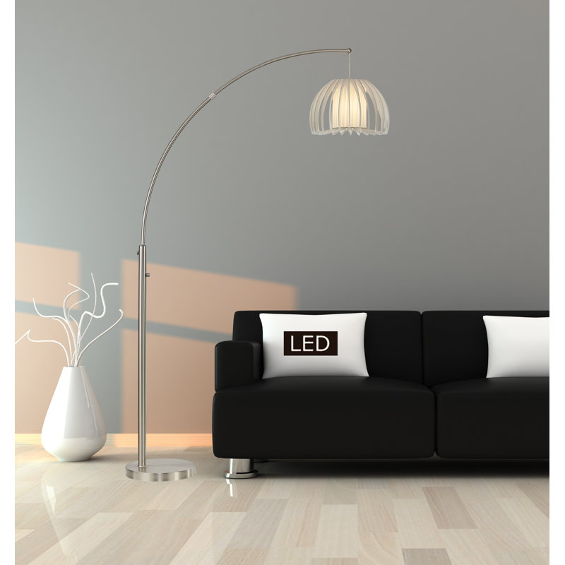 Artiva 83'' Chrome Arched Floor Lamp