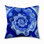 51_Oreiller de sol touffeté bohème et éclectique bleu