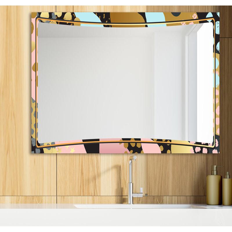 Glam Bathroom/Vanity Mirror, Playful 3, 48" H x 30" W