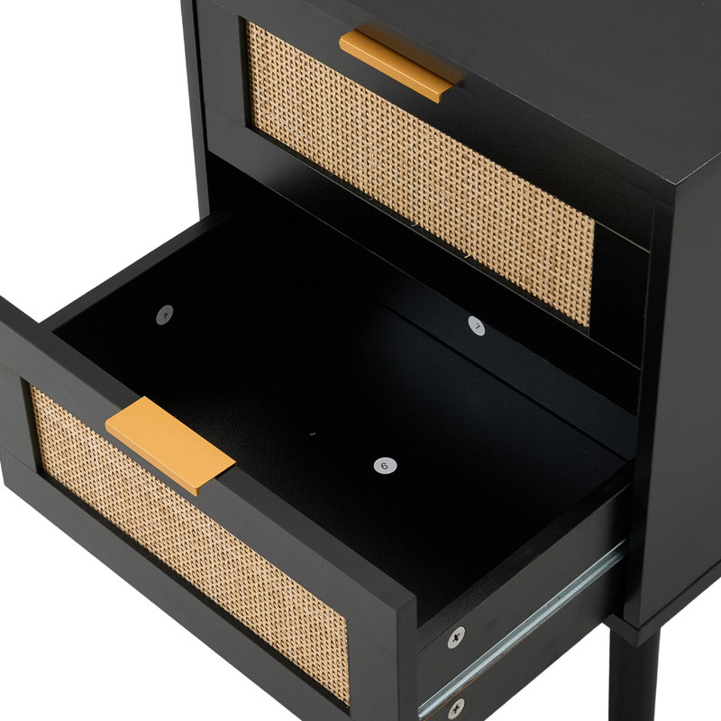 Bedside Table, Black
