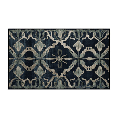 Tapis gris lavable à la machine