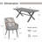 Rectangular Outdoor Dining Set With Cushions-1992030856-2001940432