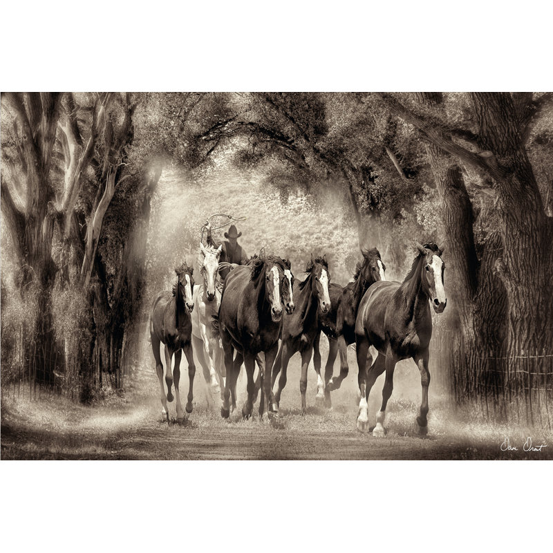 The Chase II 1 Piece Wrapped Canvas Wall Art, 61cm H x 91cm W