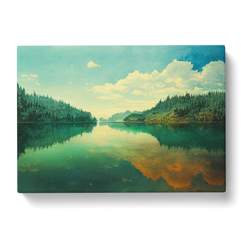 Magnificent Lake - Wrapped Canvas