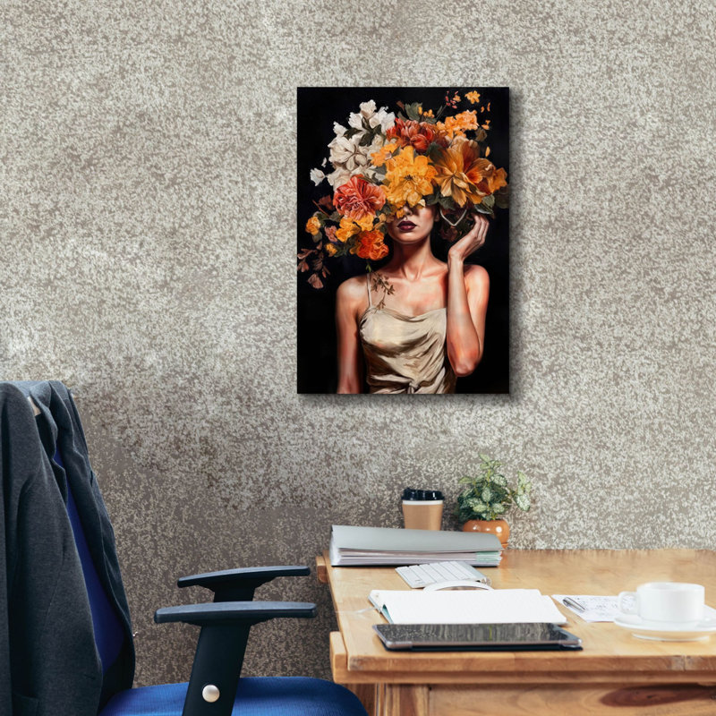  «Flowergirl» par Rich Monet, art mural sur toile, 18 po x 26 po, H 26 po x l 18 po