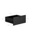Table de chevet noire avec tablette pour livres et station de charge, nuit à commande vocale pour chambre à coucher moderne, rangement pour prises-143965738