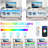 71" High Gloss TV Stand with Power Outlet and LED Light for TVs up to 80"-617396479