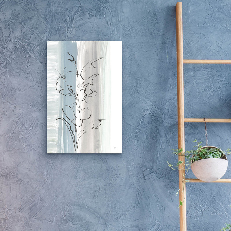 Art mural en verre Ivy Bronx «Laidback Flowers 2» par Chris Paschke, H 24 po x l 16 po x P 0,2 po