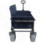 Chariot pliant 3 en 1 avec banquette et plateau de table rabattable à l'arrière, capacité de 500 lb, roues tout-terrain pour une utilisation polyvalente-124641919