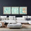 «Pastel Shore» par Daphne Brissonnet, art mural en verre acrylique, ensemble de 3 pièces-102089474