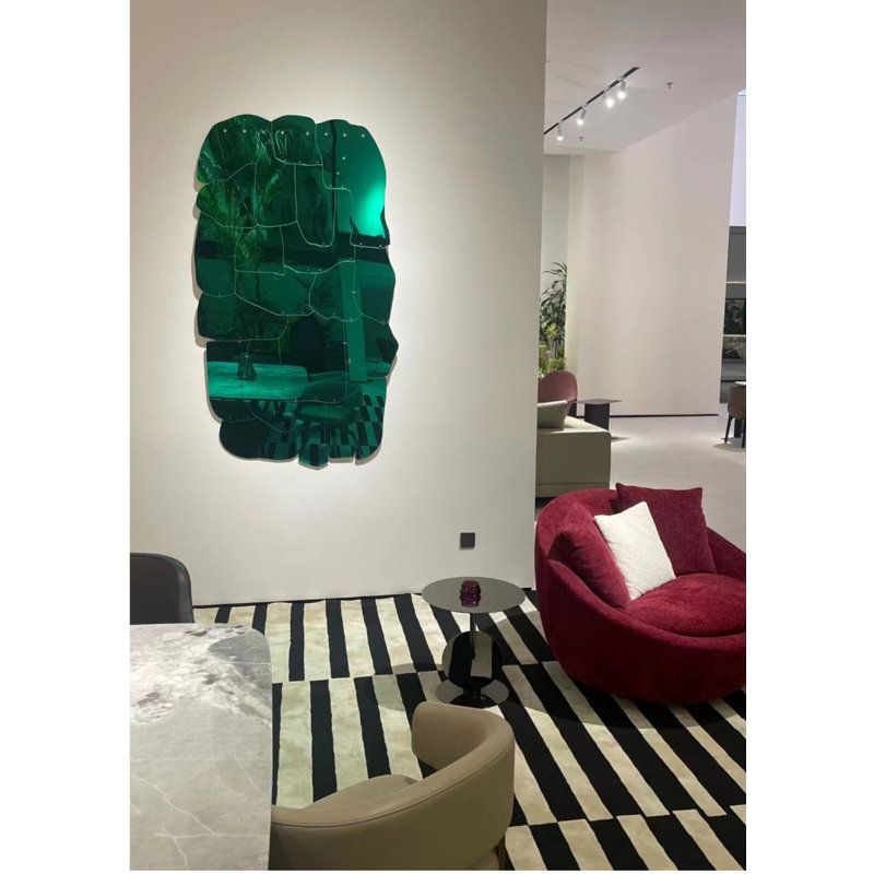 Rectangle Acrylic Mirror, Green