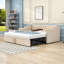Lit de jour simple en velours avec couchette et lattes Hokulani-1042154750