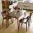 Solid Wood Dining Table with Mid-Century Modern Elegance (47" Rectangular)