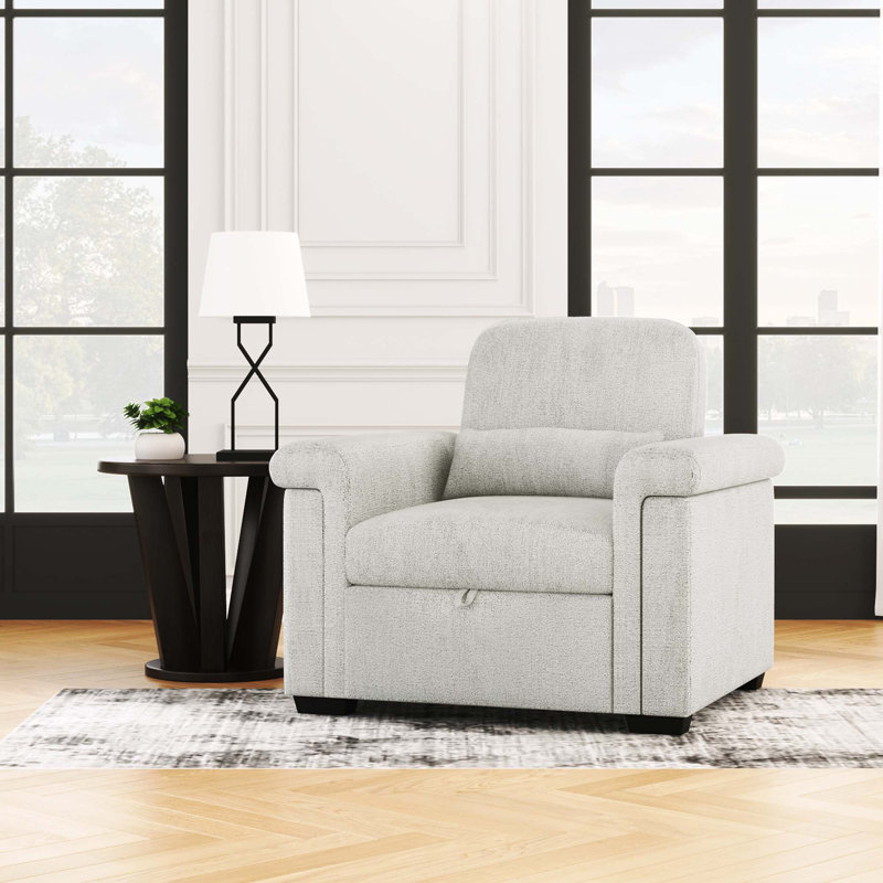 Chaise convertible 3 en 1 avec canapé-lit et canapé-lit, Polyester beige