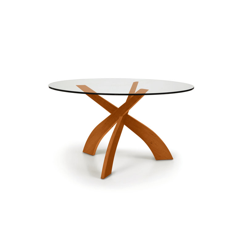 Table ronde Entwine, Cerisier d'automne, H 30 po x L 54 po x l 54 po