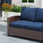 Outdoor Hand-Woven Wicker Patio Loveseat-209809369-209809368