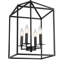 Luminaire suspendu carré à 4 lumières Plitt