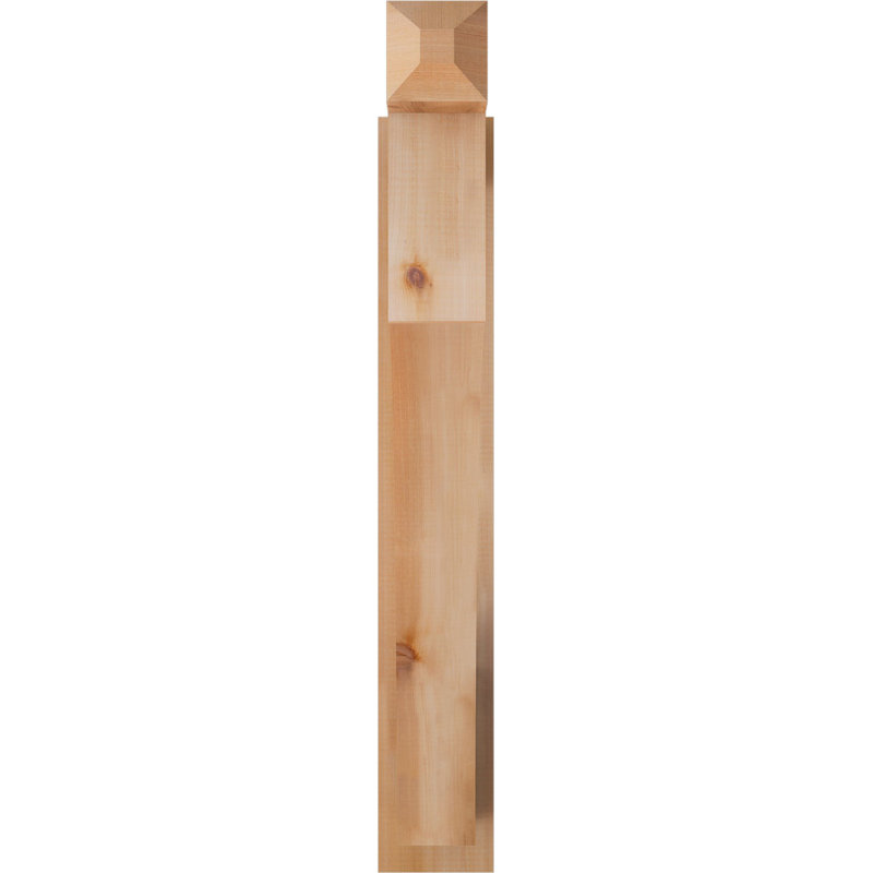 Persienne en bois rustique Westlake Craftsman, P 36 po x H 36 po, Cèdre rouge de l'Ouest l 5 1/2 po (lisse)