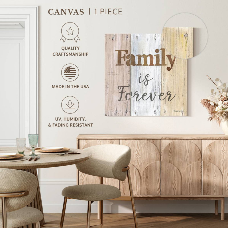 Plaque murale Kema Farmhouse Family Forever, H 33 po x l 33 po