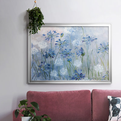 Pissenlit et agapanthe, toile tendue avec châssis