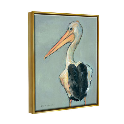 Pélican, faune - peinture
